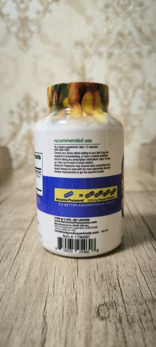 Berberine Phytosome — Qand miqdori va Metobolizm nazorati!