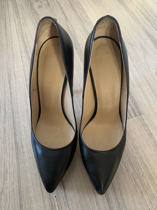 Туфли кожаные 36 р., каблук 13 см