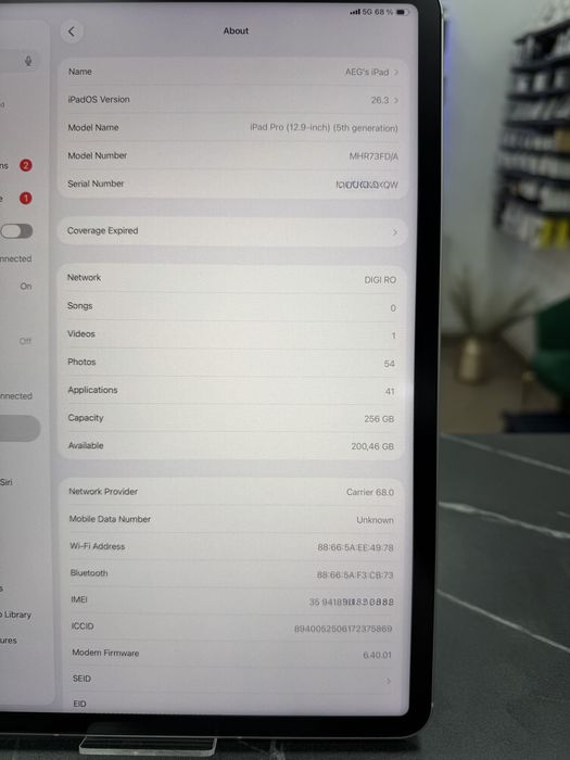 iPad Pro 12.9 inch | Gen 5 | 256Gb | Cellular | Ca NOU | 2 Ani Garantie | phonelab.ro