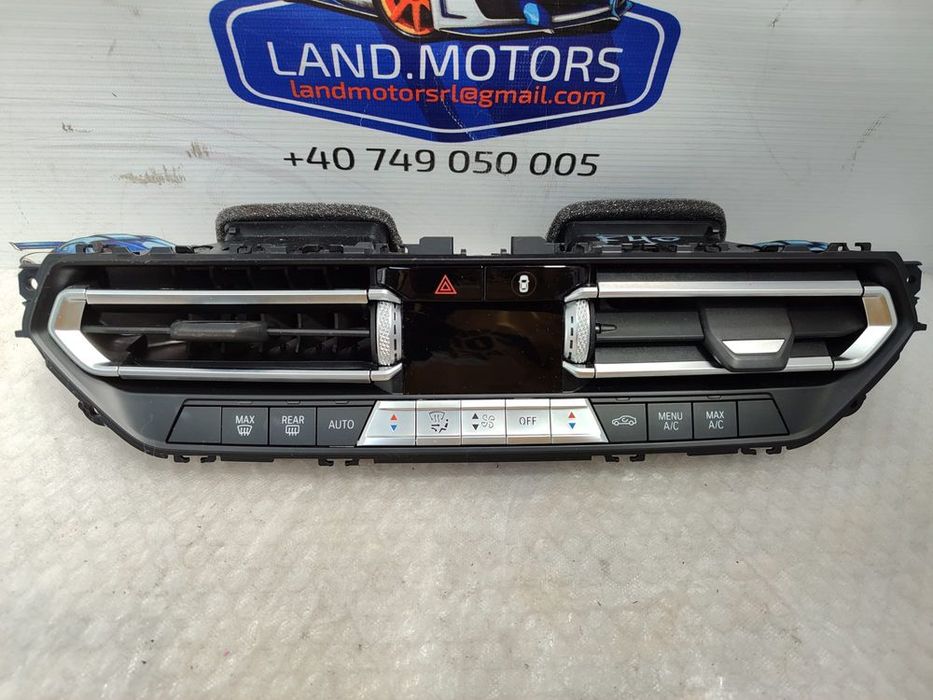 PANOU COMANDĂ CLIMATIZARE + GRILE VENTILAȚIE CENTRALE BMW 1 SERIES F40 2020 / 2019–2024 / COD OEM 6411 9855395-01 / 9855395 (5E2)