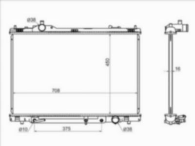 Радиатор  Lexus Ls 460