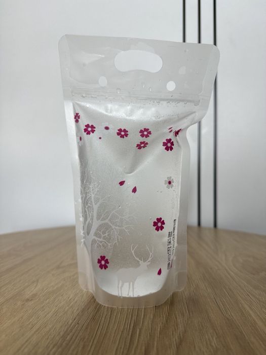 Стакан-пакет для напитков,бабл ти,соков.    Тапиока