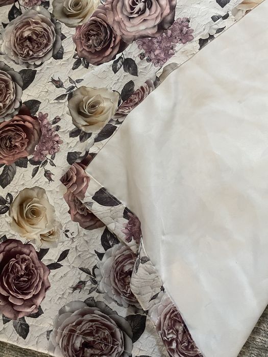 Set draperii cu imprimeu floral