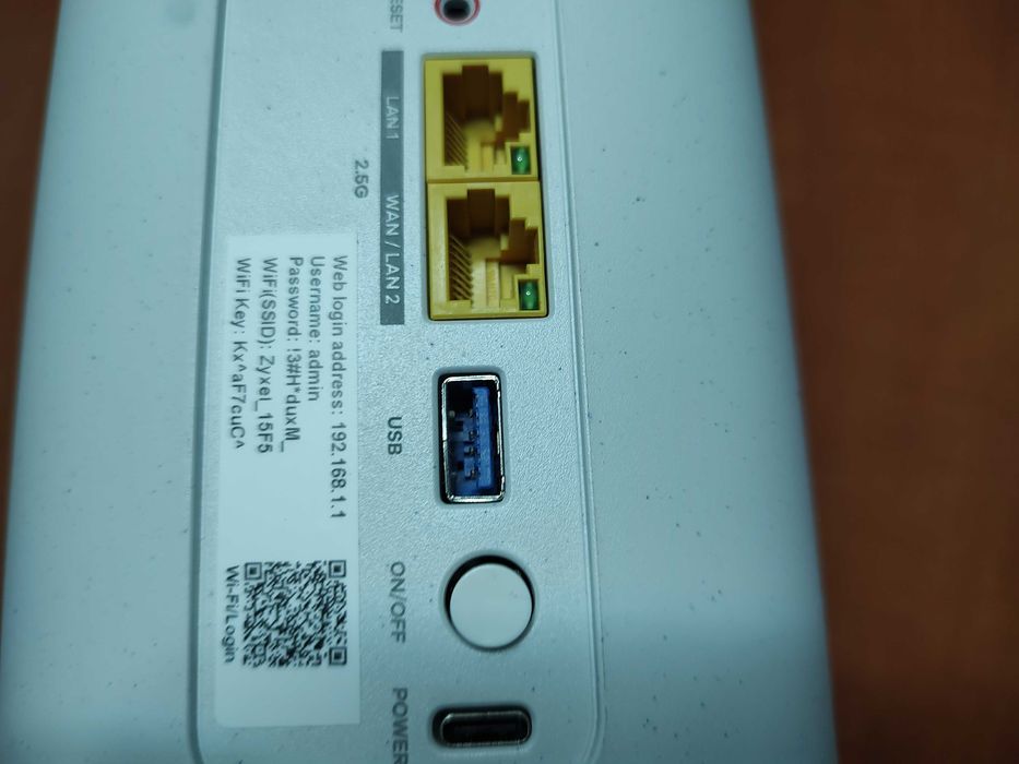 Router Modem internet cartela SIM 5G Zyxel NR5307 Wi-Fi 7 necodat