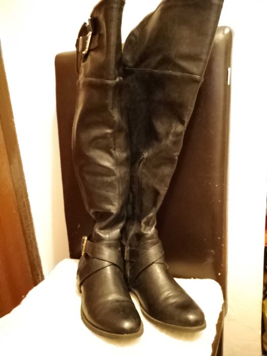 Vand cizme piele naturală neagră 39