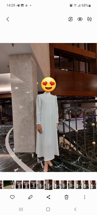 Воздушное атласное платье