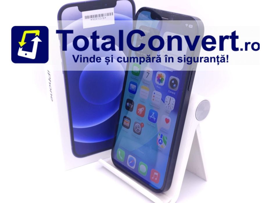 Apple iPhone 12 128GB Black 4GB Single SIM, Garantie 24 luni | #D90910