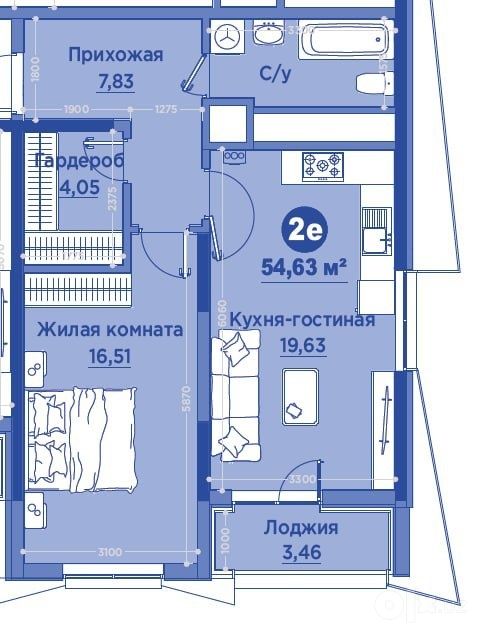 Regnum Plaza 54м2 2/8/15 Murad Building