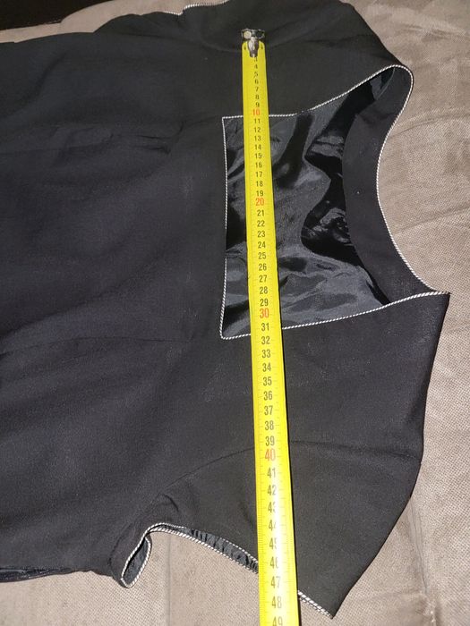 Rochie neagră, stofă, office