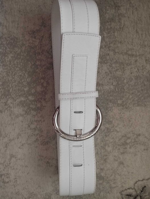 Dolce & Gabbana Бял кожен колан