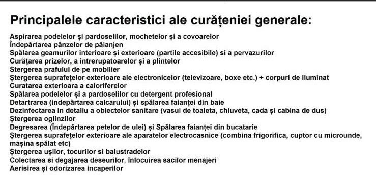 Curatenie la domiciliu Bucuresti/Ilfov