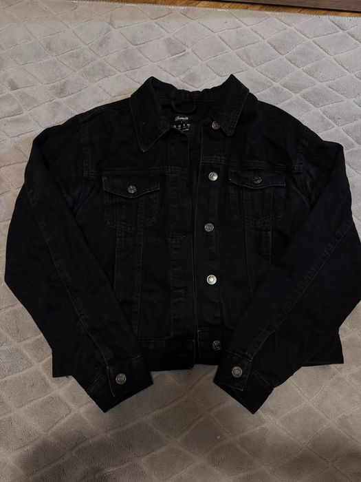 Черно дънкено яке размер 40