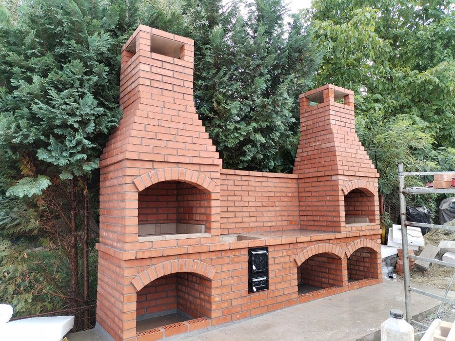 Grătare rustice din cărămidă