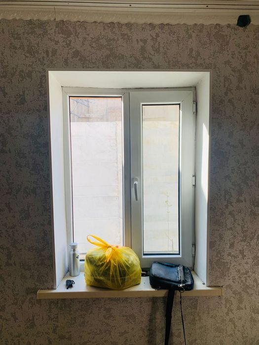 Пластик терезе темір есік сатылады