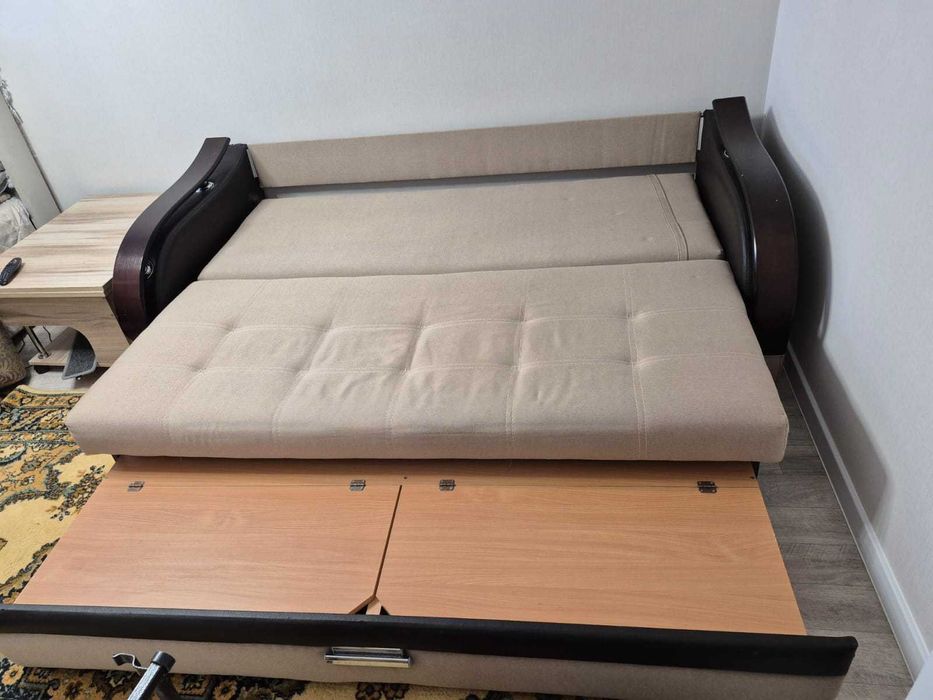 Диван + кресло, б/у