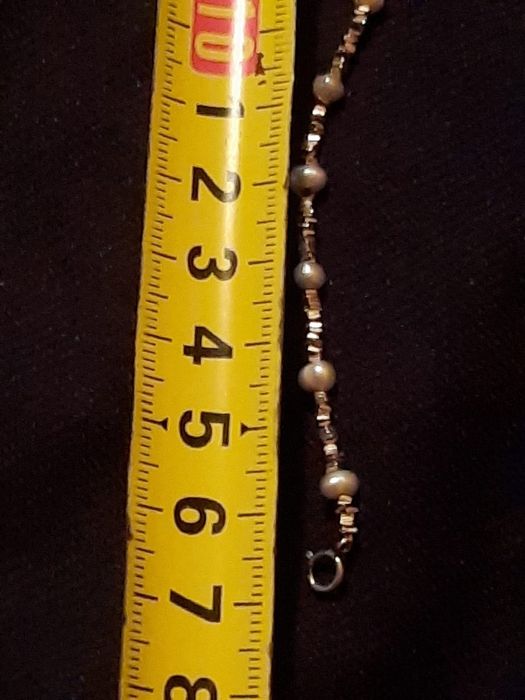 Серебро 925 +бэби жемчуг браслет