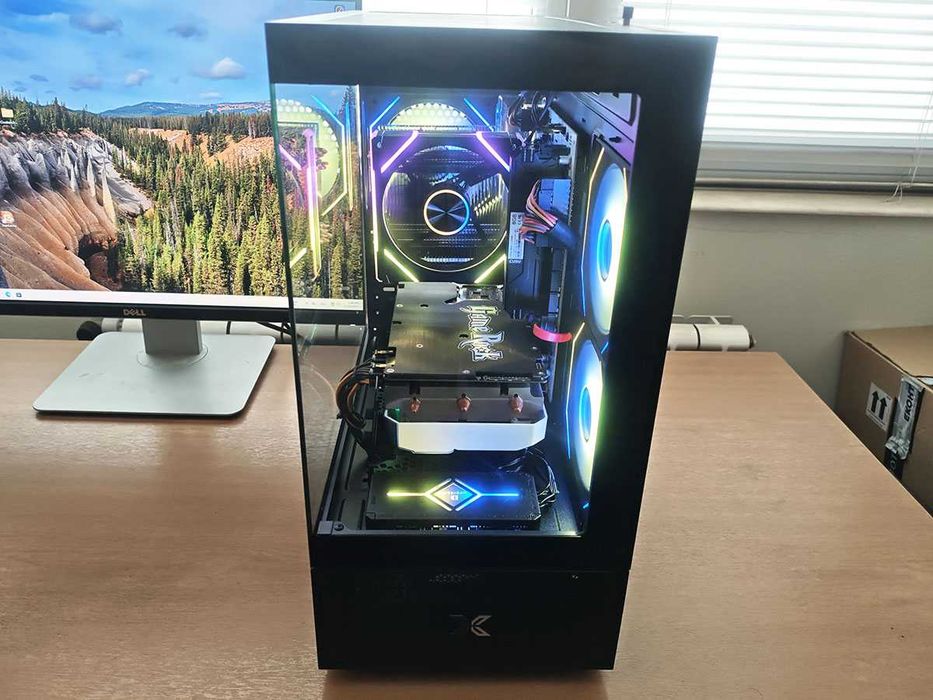 Геймърски компютър, Ryzen 5500, Gtx 1080, 16gb Ram, 960Gb SSD