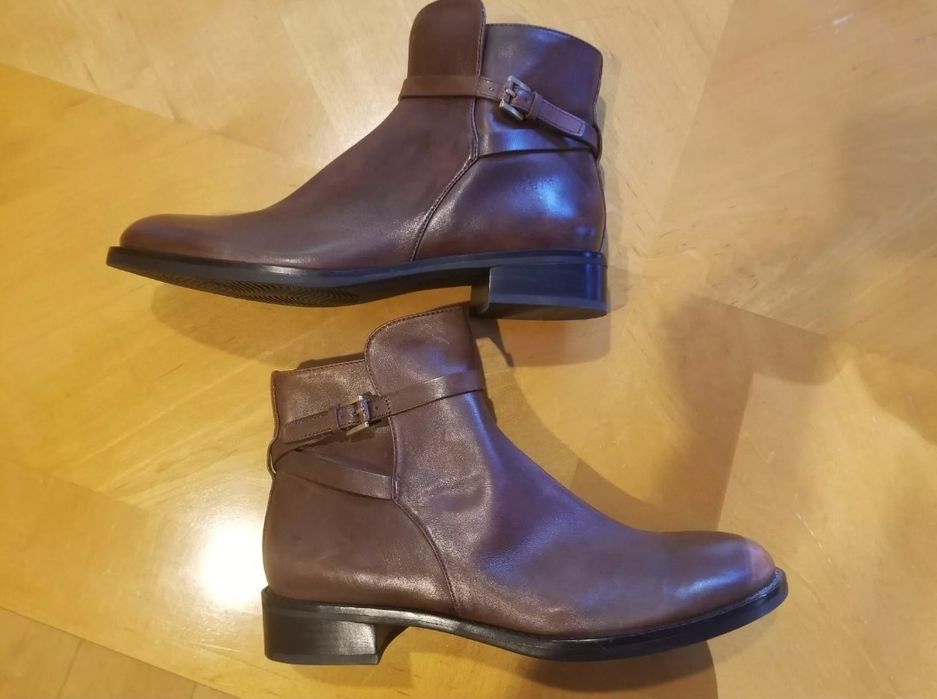 Ecco боти, кафяв цвят, естествена кожа