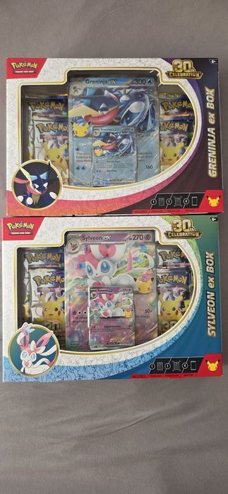 Pokemon 30th Celebration Greninja & Sylveon Ex Box