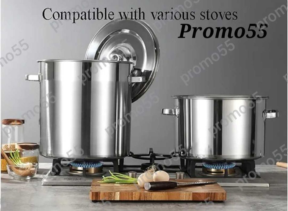 Казан алпака от 30л/50л/100л/160л Казани с двойно подсилено дъно 2,5мм