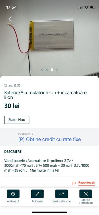 Acumulator li polymer