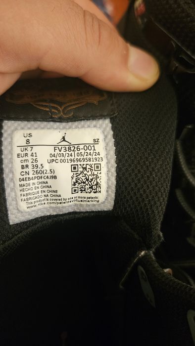 Air jordan 6 rings winterised black