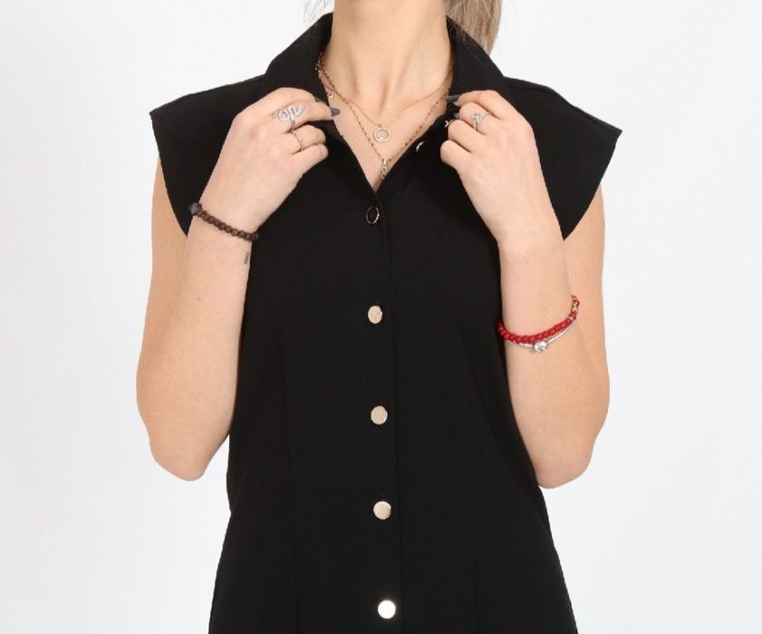 Rochie midi neagra JACQUELINE DE YONG