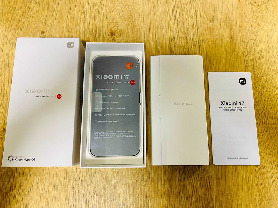 ЧИСТО НОВ !!! Xiaomi 17, 12GB RAM, 256GB, 5G, Black, ЗОРА
