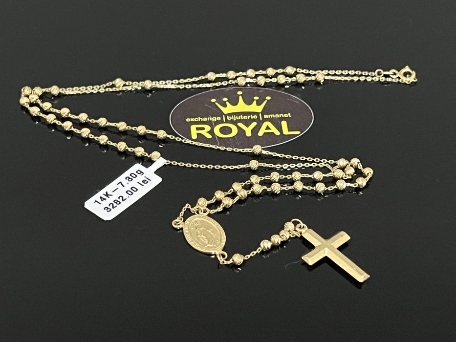 Bijuteria Royal CB : Lant metanie aur 14k 585  7,30 gr