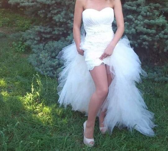 Бална/сватбена рокля слонова кост