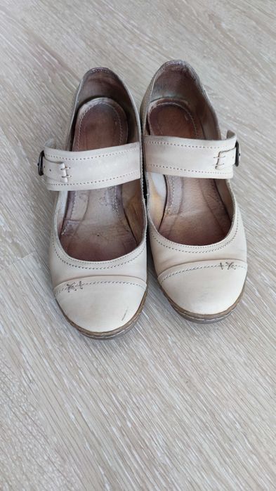 Дамски обувки от естествена кожа, тип скарпини, номер 37