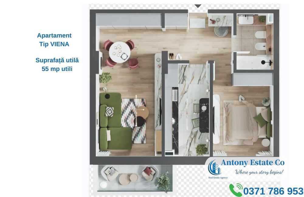 Antony Estate | Apartamente NOI 0% Comision - Iosia
