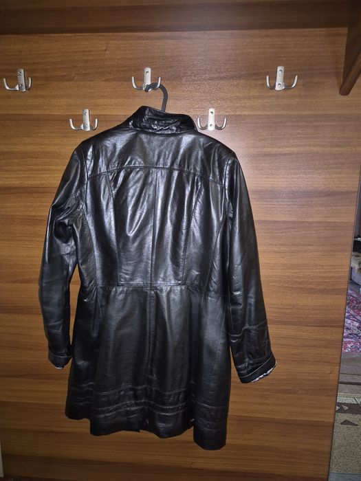 Плащ женский кожаный
