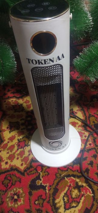 Тепло вентилятор белый