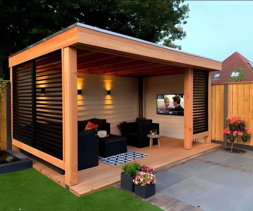 Foișoare terase pergole magazii căsuțe depozitare