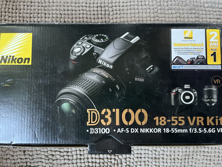Aparat Foto Dsrl Nikon d3100 + obiectiv Nikkor