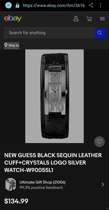 Ceas Damă GUESS - Model Cuff „Statement” cu Cristale