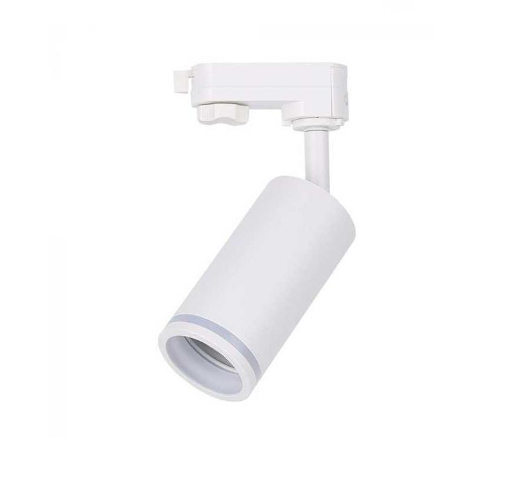 Прожектор Бял или Черен Релсов Монтаж V-tac с крушка GU10 за Релса