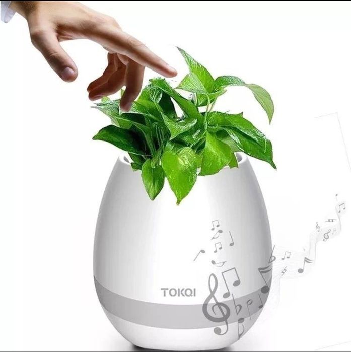 Boxa bluetooth tip ghiveci cu note muzicale, Smart Flowerpot