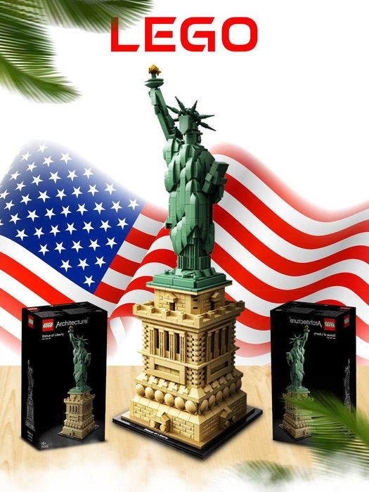 LEGO конструктор, BIG BEN, EYFEL, бурдж халифа, статуя свободы,