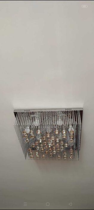 Люстры легкие серебристые