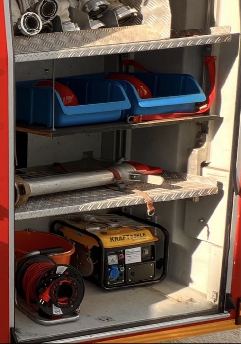 Mașina de Pompieri MAN, echipata și înmatriculată