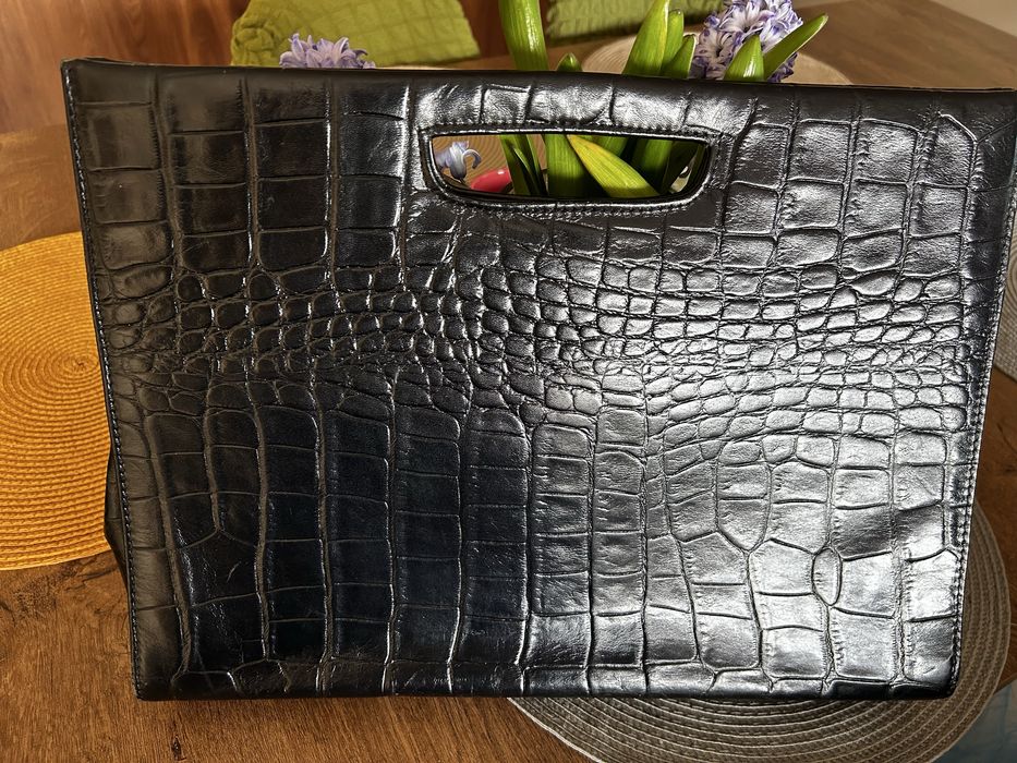 Кожена чанта Prada