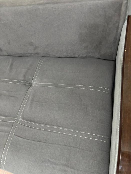 Диван серый с подушками угловой