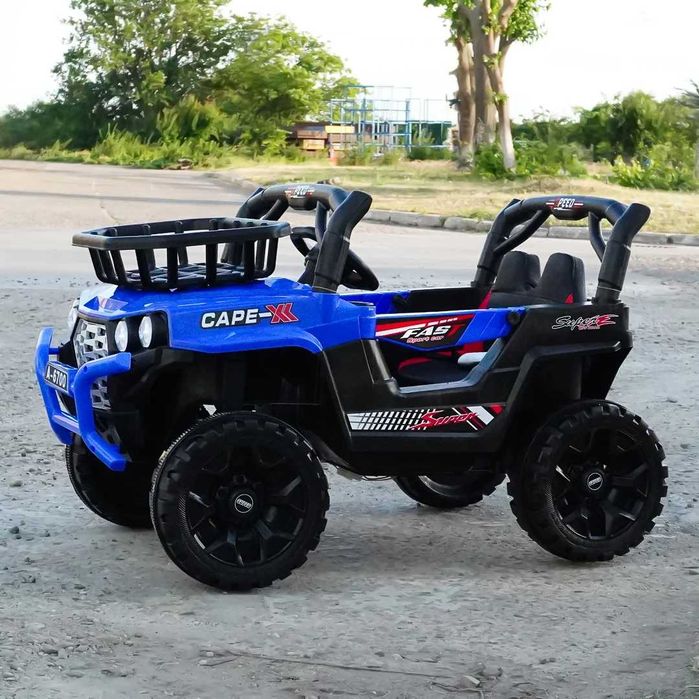 OFERTA Masinuta electrica 4x4, CAPE-X, 100W,12V, scaun tapitat NOUA