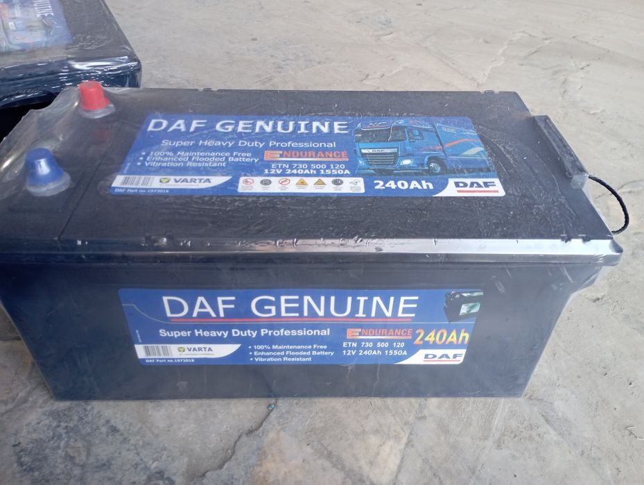 Aкумлятор аккумулятор DAF 190 240 АН Дастафка 24/7