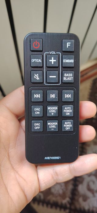 LG Soundbar SJ2 пульт управления