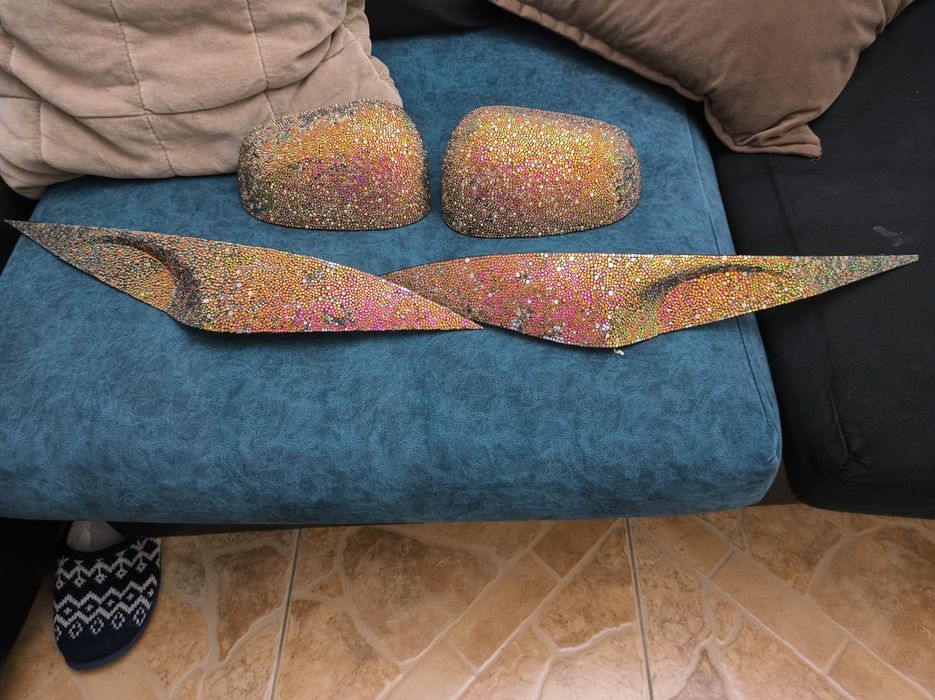 Комплект спойлер глазки бу