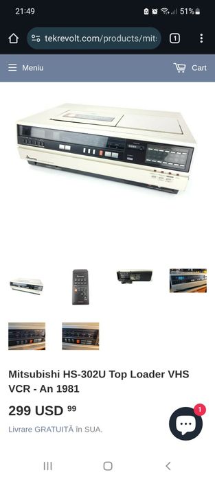 Video vhs mitsubishi