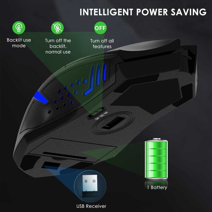 Професионална игрална оптична мишка ET TECH X-08 7 бутона